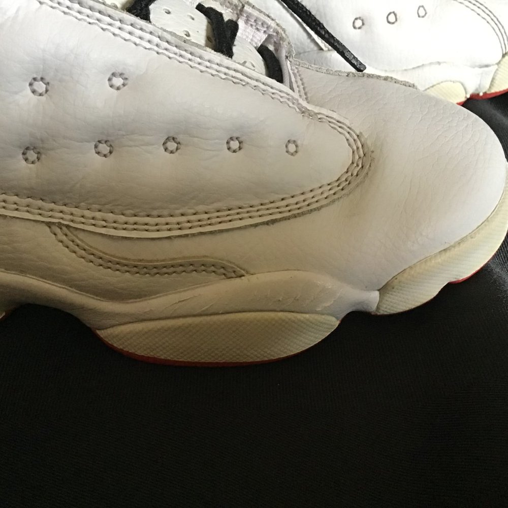 Air Jordan 13 Retro 'History of Flight’ High Tops White Leather with Hologram - Picture 7 of 16